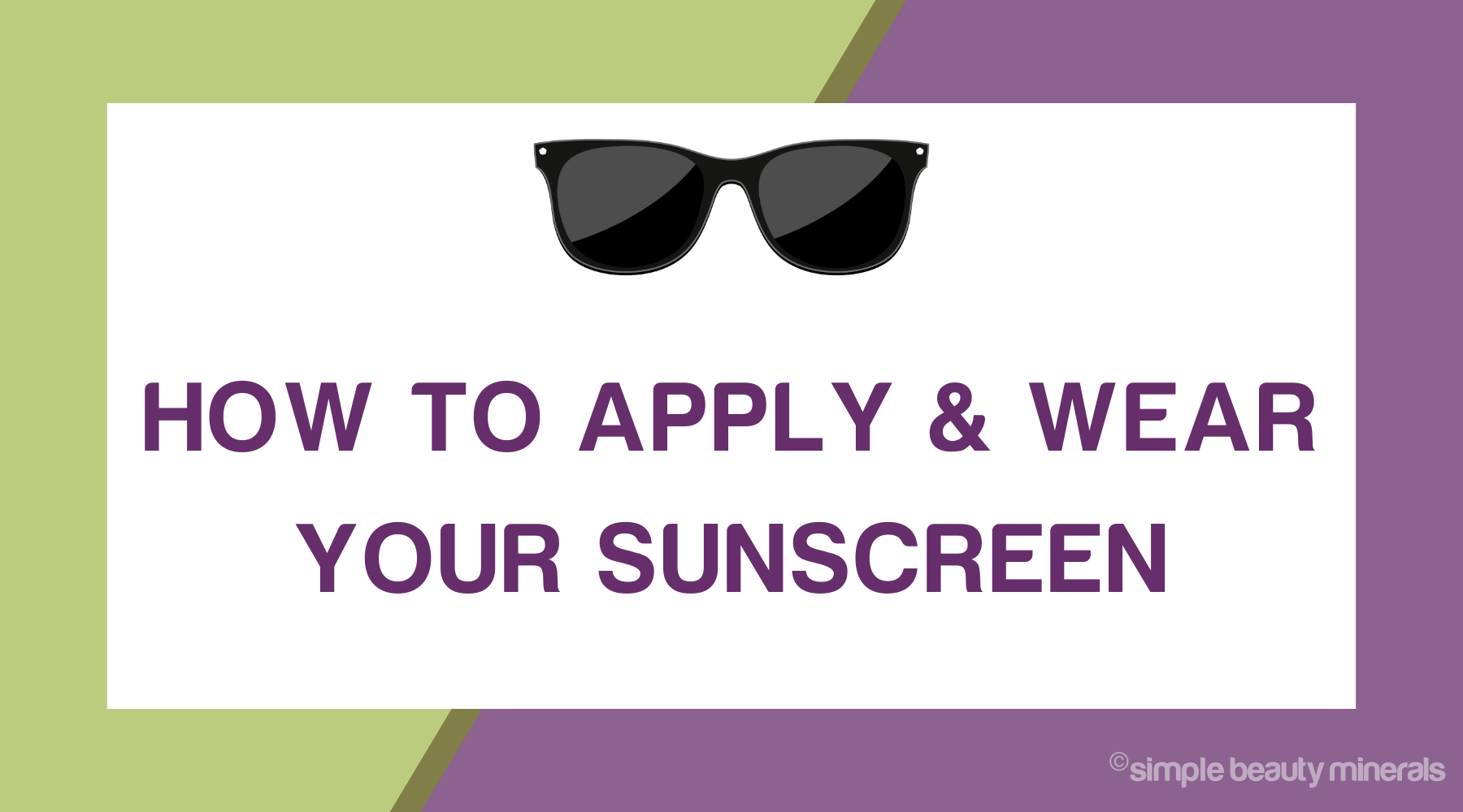 sunglasses in a green and purple background.