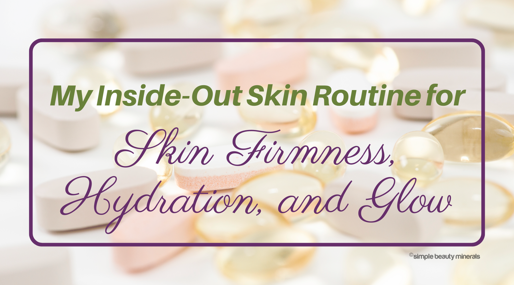 supplements on table.