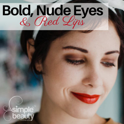 Bold Nude Eyes & A Red Lip