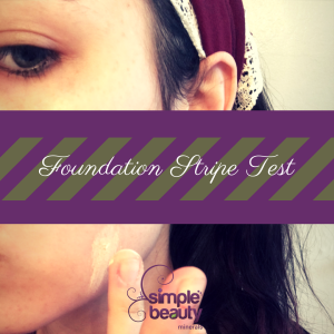 stripe test how to choose best foundation shade - simplebeautyminerals.com