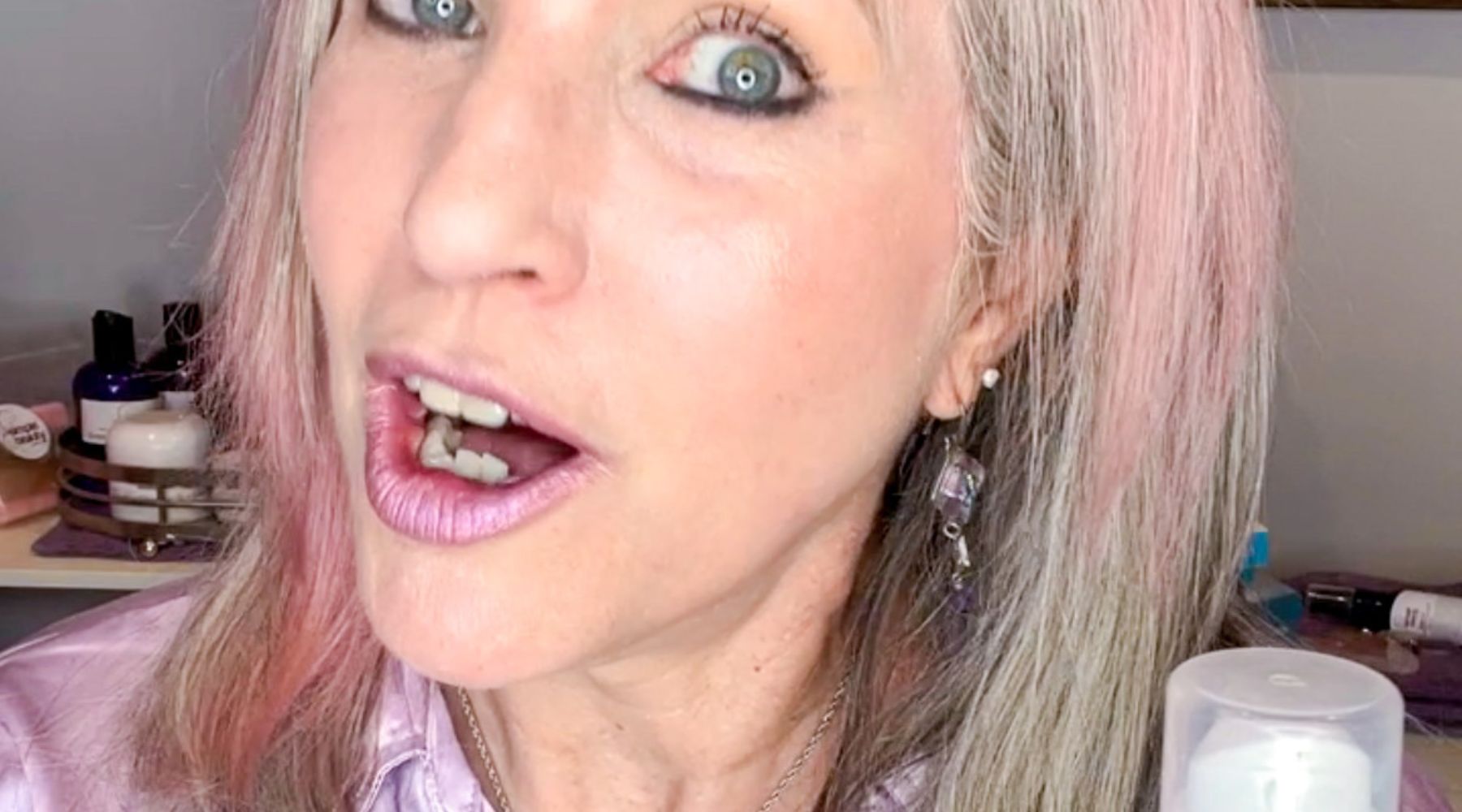 lisa owner simple beauty minerals holding retinol lotion