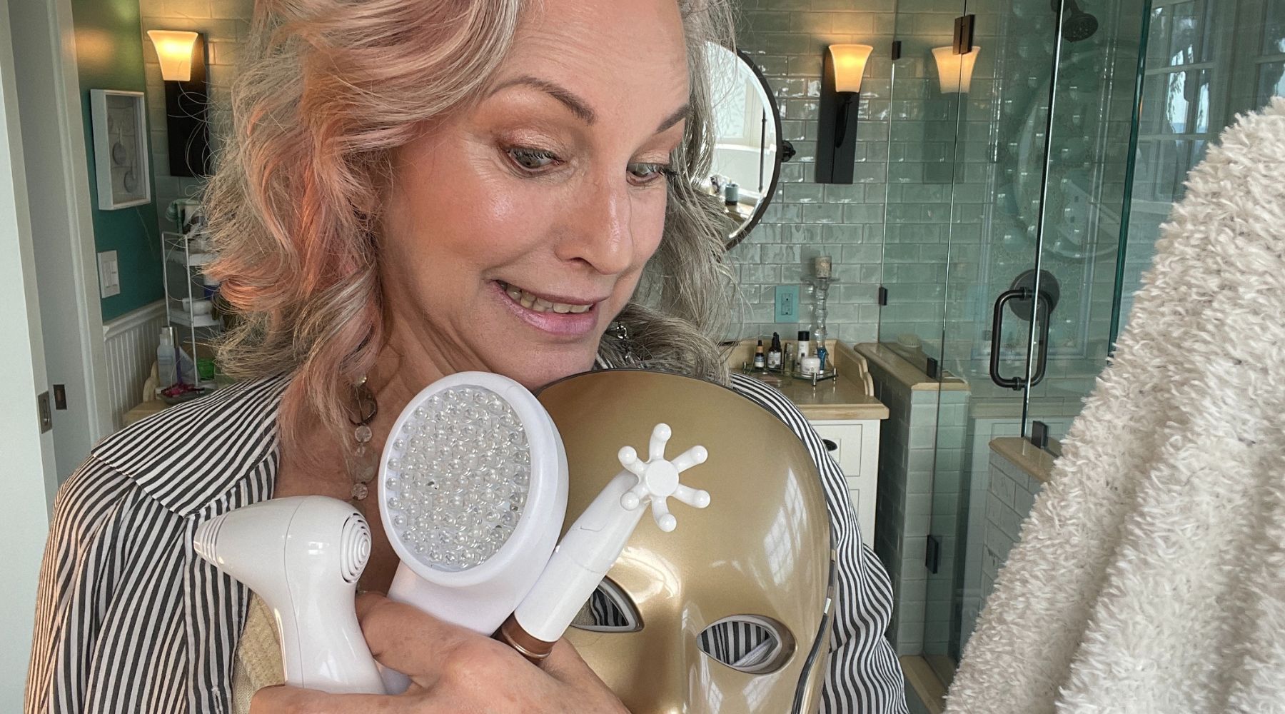 at home beauty device routine