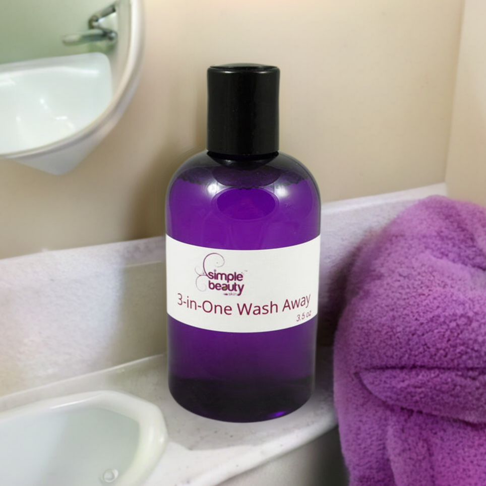 simple beauty minerals - 3-in-One Wash Away all purpose facial cleanser