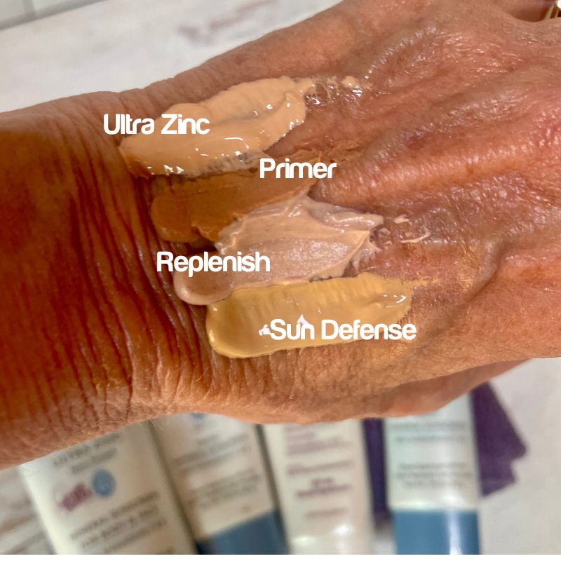 tizo sunscreen swatch.