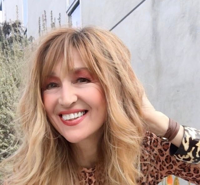 mature woman wearing cinnamon lipstick