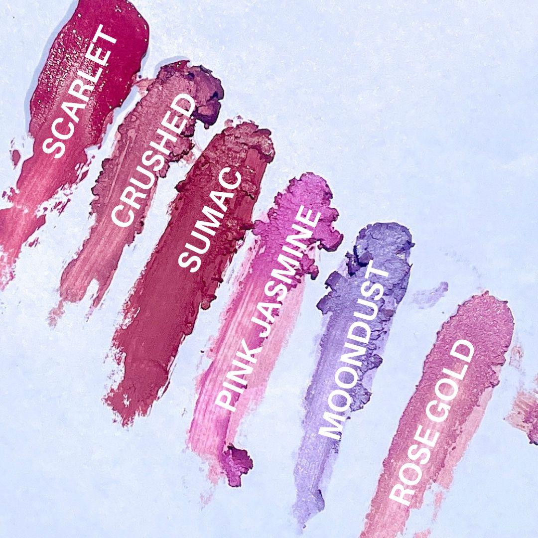 pink purple lip cheek eye crayon swatch