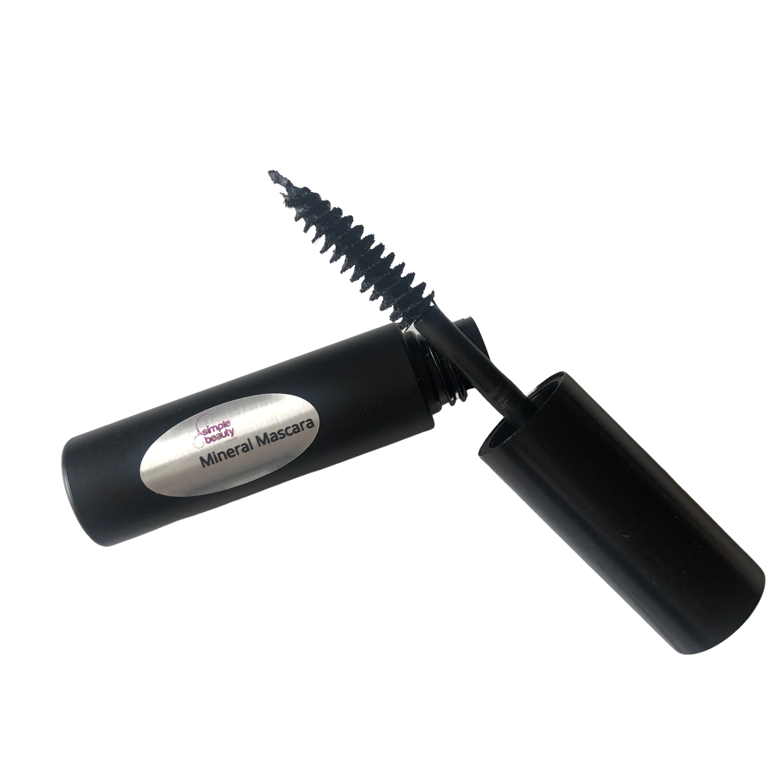 natural mineral mascara tube open