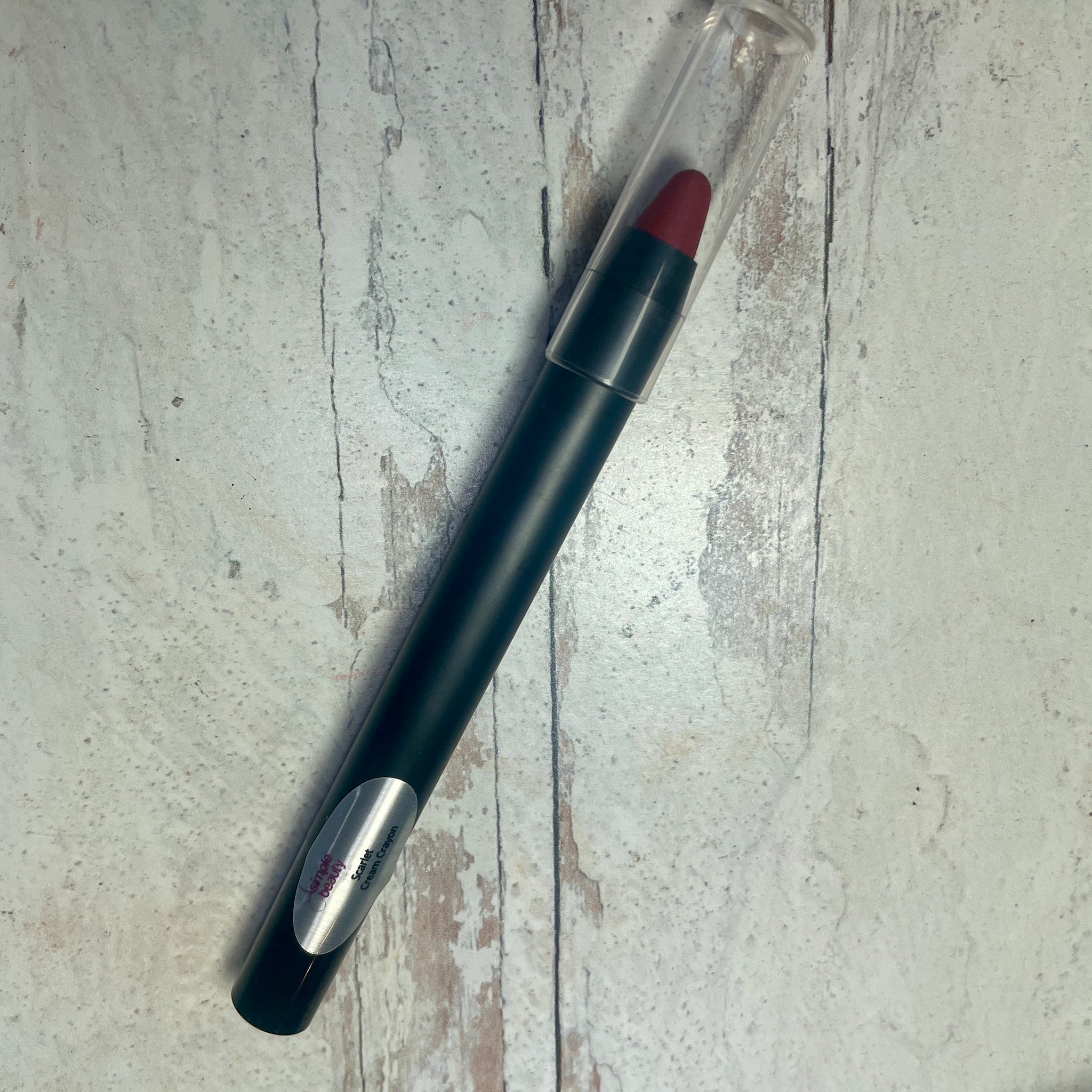 scarlet creme crayon