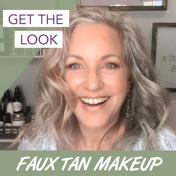 Get The Look Faux Tan - lisa with fake tan makeup application