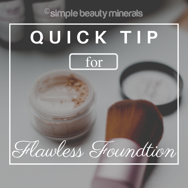 Flawless Mineral Foundation Application - simplebeautyminerals.com