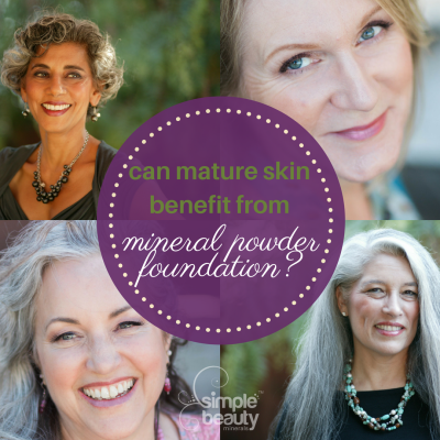 mature women wear powder foundation - simplebeautyminerals.com