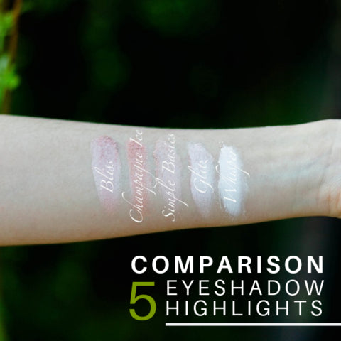 Comparison: Five Eyeshadow Highlights