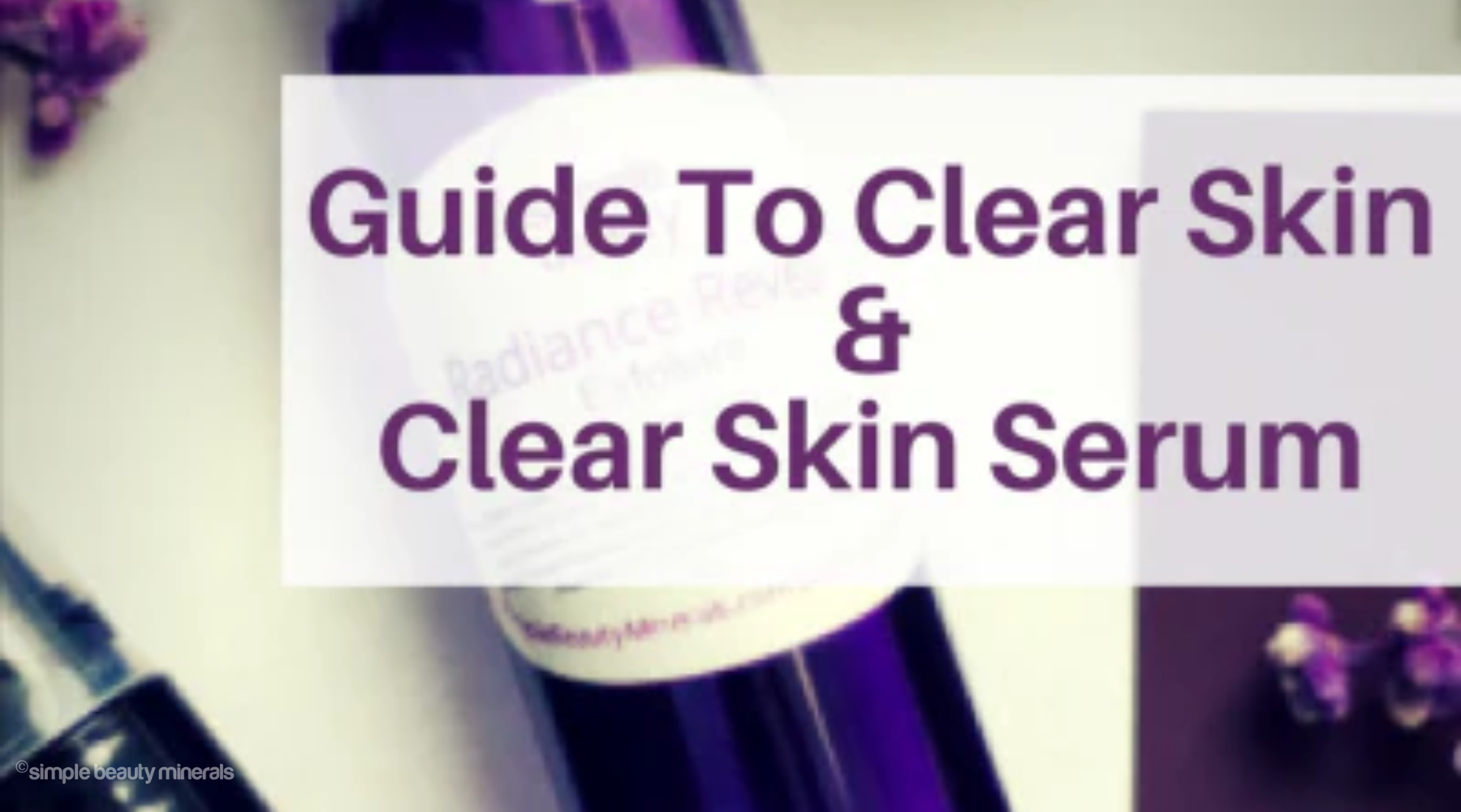 bottles of skincare products.
