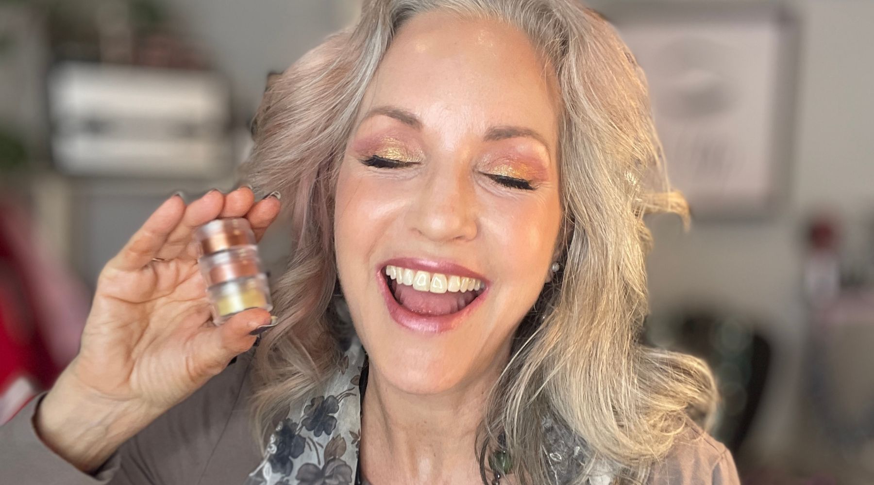 holiday 2022 makeup tutorial glam easy mineral makeup over 50