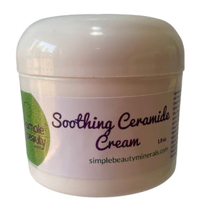 jar of face cream ceramide soothing