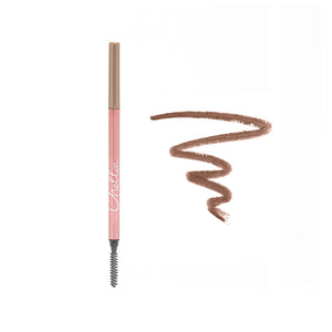 light brown eye brow pencil and swatch.