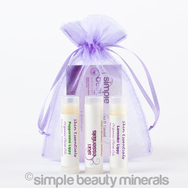 Simple Beauty Minerals - Organic Lip Balms 3 Pack