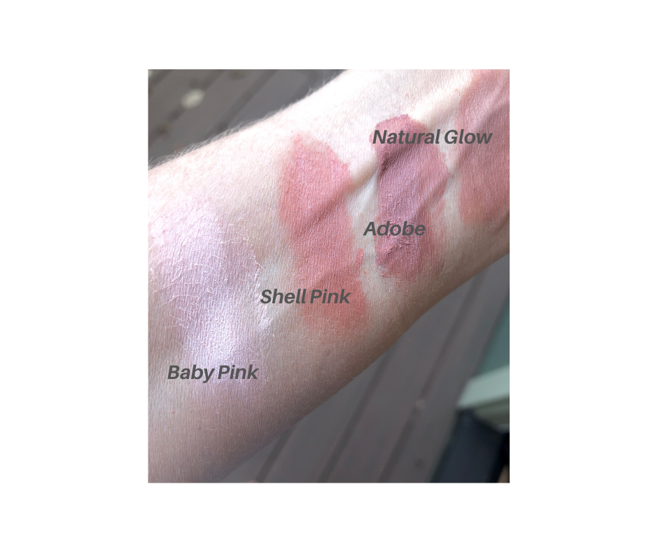 blush swatch of adobe and natural glow